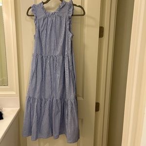 J. Crew Blue & White stripe Dress